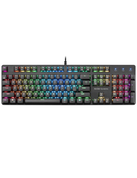 Mars Gaming MK5BRPT teclado USB Portugués, Inglés de EE. UU. Negro