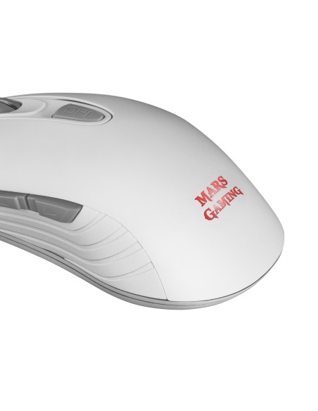 Mars Gaming MMW2W Inalámbrico 3200DPI Blanco