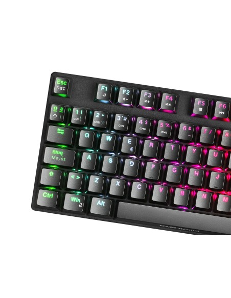 Mars Gaming MKREVO Pro Mecánico Portugués Negro RGB