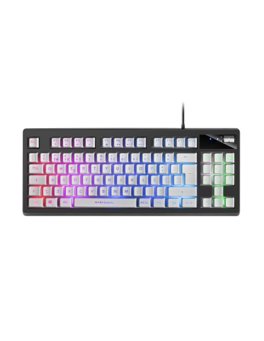 Mars Gaming MKAXWPT Mecánico Portugués Blanco RGB