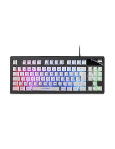 Mars Gaming MKAXWPT Mecánico Portugués Blanco RGB