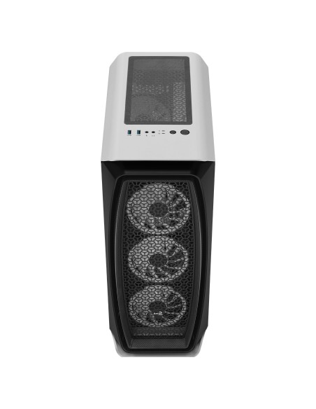 Aerocool AEROONEDUOWHV1 Caja Gaming ATX 4xVentiladores ARGB Blanco