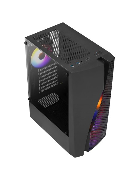 Aerocool WAVEBKV2 Caja PC ATX Cristal Templado 4xVentilador FRGB Negro