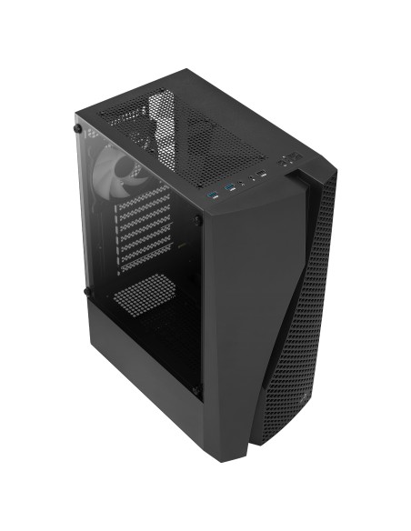 Aerocool WAVEBKV2 Caja PC ATX Cristal Templado 4xVentilador FRGB Negro