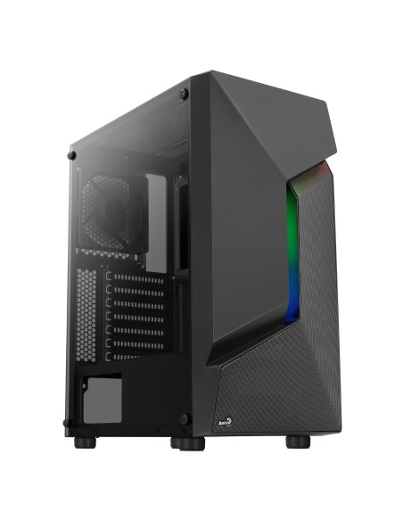 Aerocool SCAPEBK V1 RGB LED ATX Crista Templado Negra