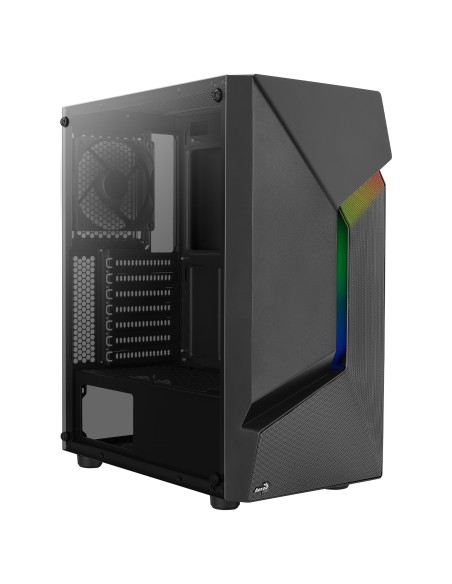 Aerocool SCAPEBK V1 RGB LED ATX Crista Templado Negra
