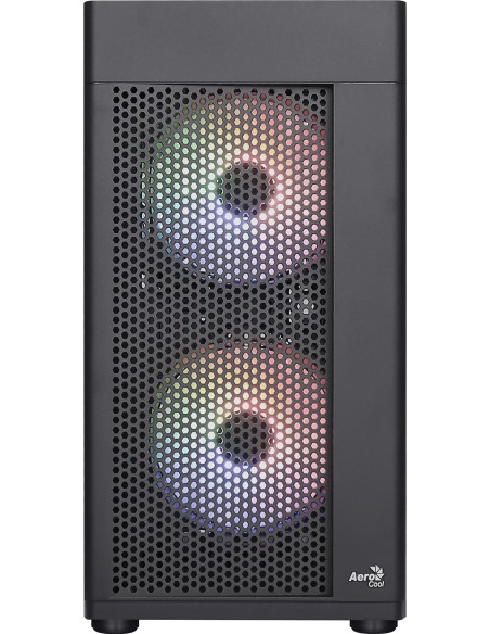 Aerocool HEXFORMBKV2 Caja PC Micro ATX 3 Ventiladores FRGB Negro