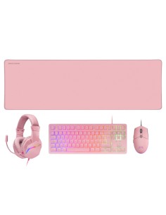 MARS GAMING Combo Gaming MCP-RGB3P 4EN1 Rosa