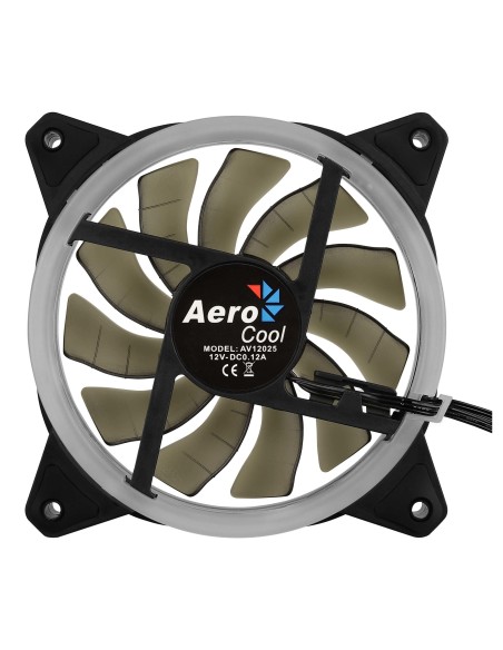 Aerocool Rev RGB Carcasa del ordenador Ventilador 12 cm Negro