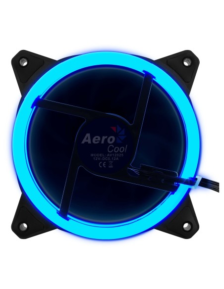Aerocool Rev RGB Carcasa del ordenador Ventilador 12 cm Negro