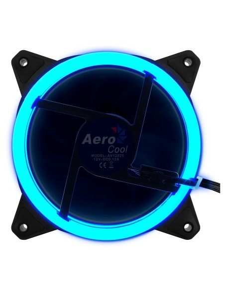 Aerocool Rev RGB Carcasa del ordenador Ventilador 12 cm Negro