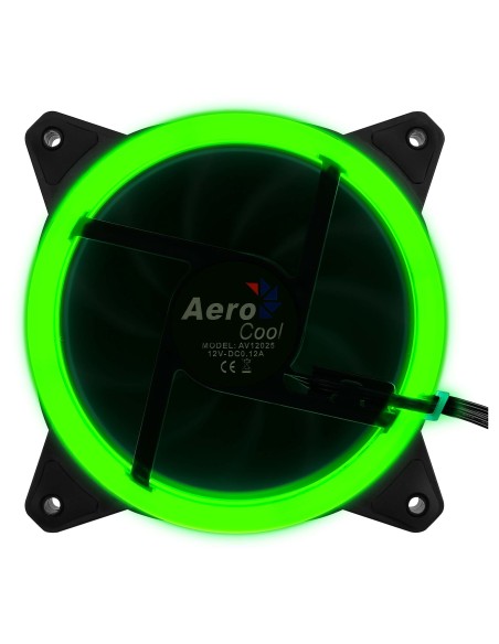 Aerocool Rev RGB Carcasa del ordenador Ventilador 12 cm Negro
