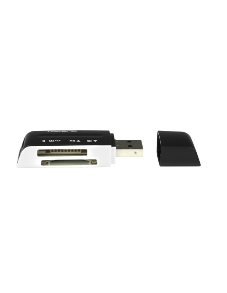 Tacens Anima ACRM1 lector de tarjeta USB 2.0 Negro, Blanco