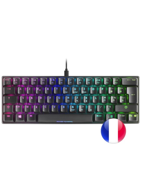 Mars Gaming MKMINIRFR Mecánico Francés Negro RGB