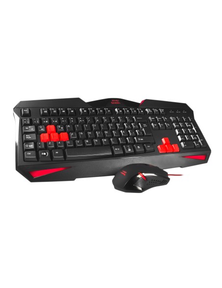 Mars Gaming MCP1 teclado Negro, Rojo