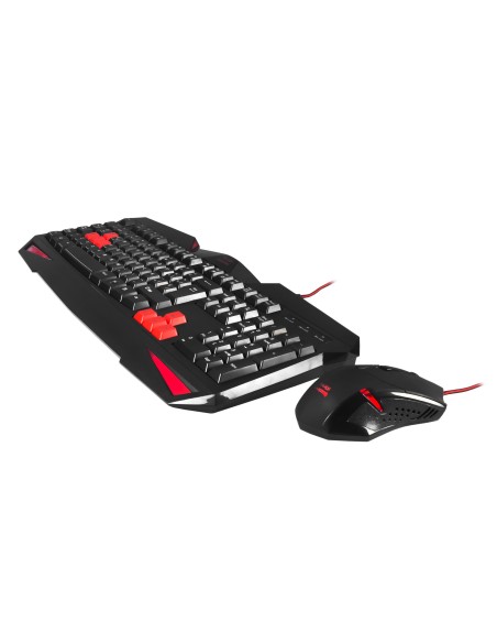 Mars Gaming MCP1 teclado Negro, Rojo