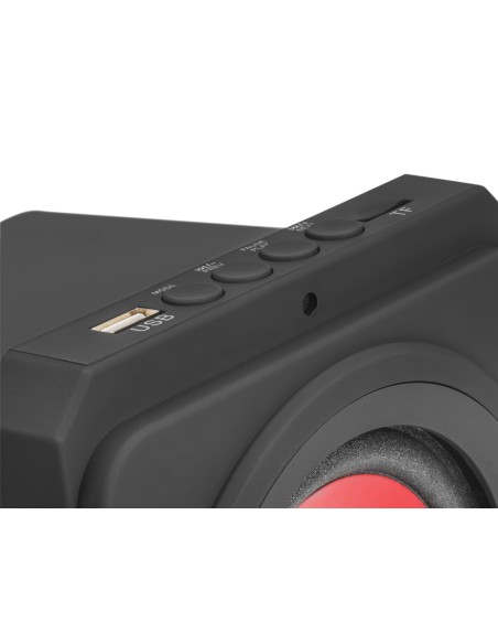 Mars Gaming MSX sistema de audio para el hogar 35 W Negro, Rojo