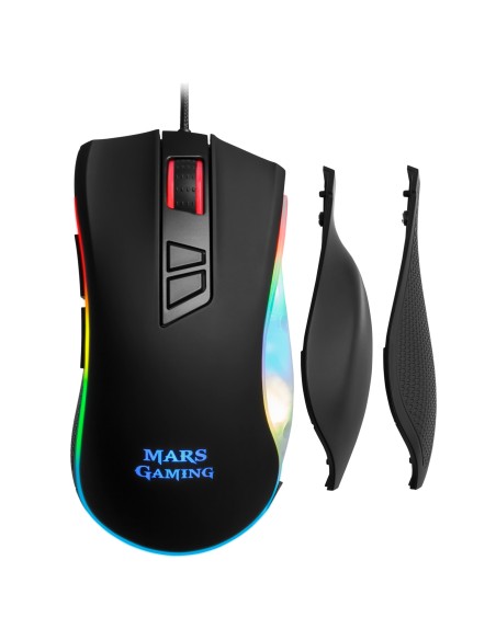 Mars Gaming MM318 ratón mano derecha USB tipo A Óptico 24000 DPI
