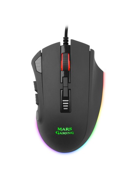 Mars Gaming MM418 ratón USB Óptico 32000 DPI mano derecha