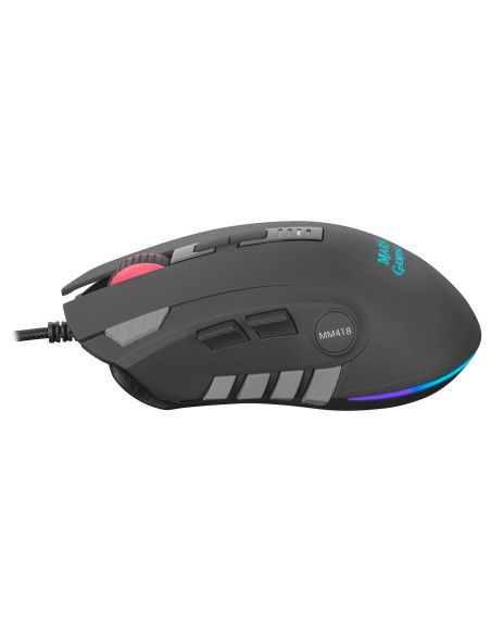 Mars Gaming MM418 ratón USB Óptico 32000 DPI mano derecha