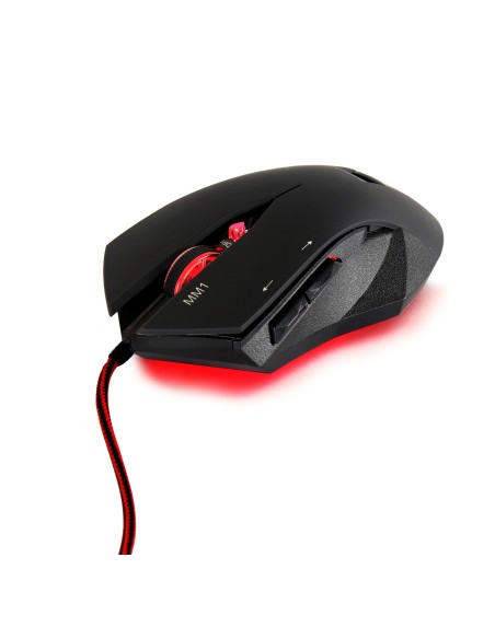 Mars Gaming MM1 ratón USB Óptico 3200 DPI Ambidextro