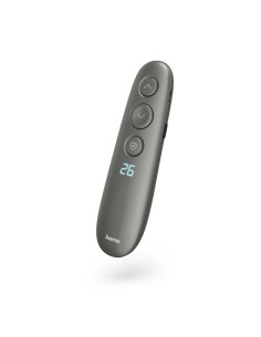 HAMA | Puntero inalámbrico, Láser, USB 2.0, Alcance de 20m, Carga rápida, Color negro.