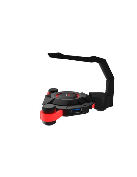 Mars Gaming MMS2 hub de interfaz USB 3.2 Gen 1 (3.1 Gen 1) Type-A 5000 Mbit s Negro, Rojo