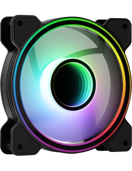 Ventilador Aerocool Mirage 12 ARGB 12 cm Negro