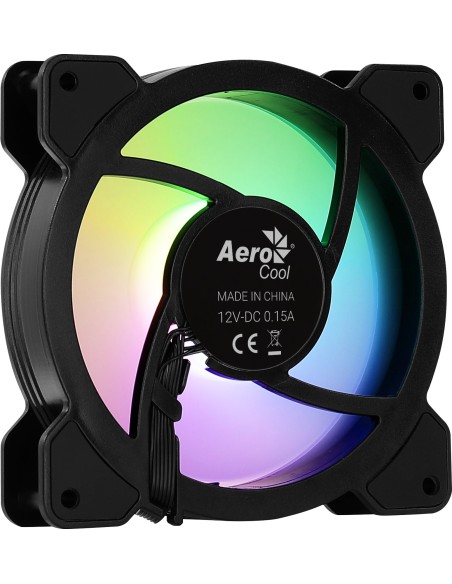 Ventilador Aerocool Mirage 12 ARGB 12 cm Negro