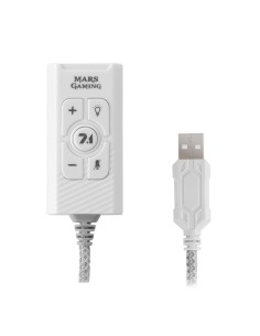 Mars Gaming MSC2W Tarjeta de Sonido Externa 7.1 USB Blanca