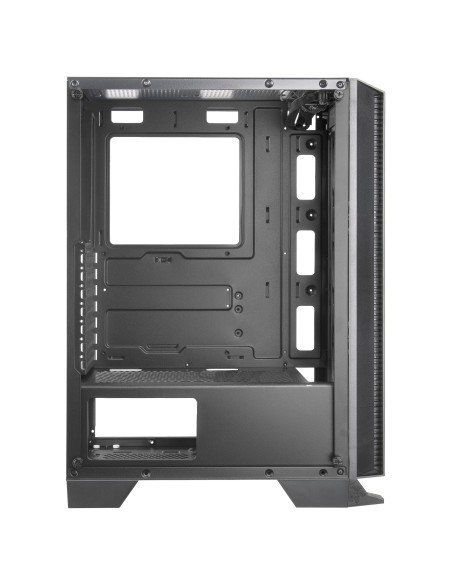 MARS GAMING MCC ATX CASE, 3X 12CM FRGB FAN, GLASS, FRONT MESH, BLACK