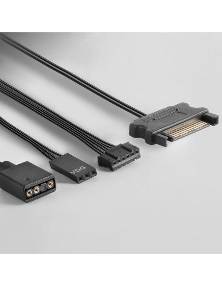 Mars Gaming MF-3DKIT Negro Kit 3 Ventiladores ARGB 360° 12cm