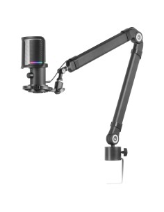 Mars Gaming MMIC-XT, Micrófono de Estudio Profesional Alta Definición 192Khz 24-bit, Brazo Omnidireccional, Soporte Antivibració