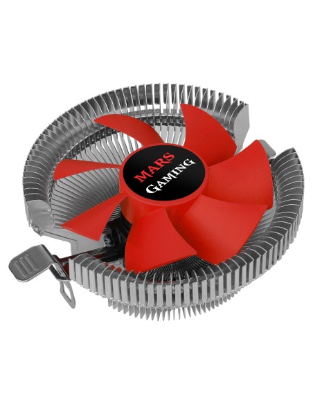 Mars Gaming MCPU1V2 ventilador de PC Procesador Enfriador 9 cm Rojo, Plata