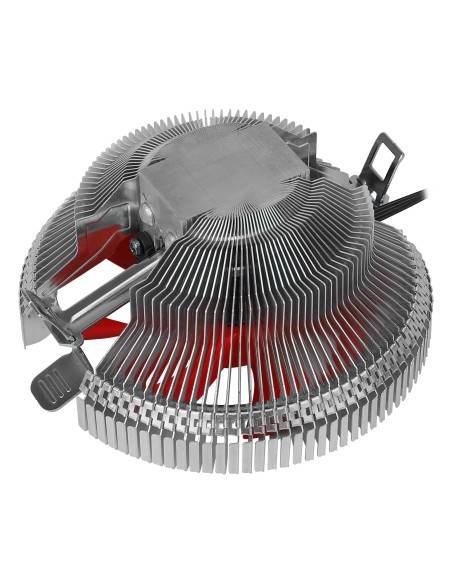 Mars Gaming MCPU1V2 ventilador de PC Procesador Enfriador 9 cm Rojo, Plata