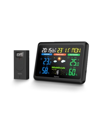 Hama Estación Meteorológica con Sensor Inalámbrico Negra