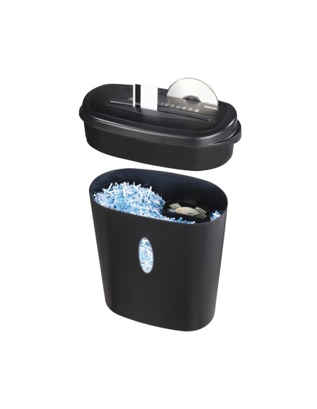 Hama | Destructora de papel, CD y tarjetas de plástico, 21 litros, color negro