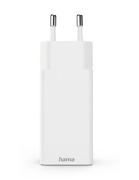 Cargador pared hama gan 65w 2 x usb tipo c 1 x usb tipo a blanco