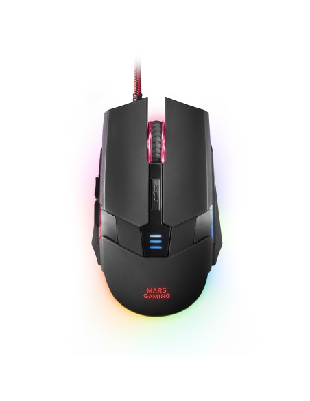 Mars Gaming MM116 ratón Ambidextro USB tipo A Óptico 3200 DPI