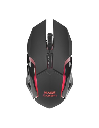 Mars Gaming MMW Inalámbrico 3200DPI Negro RGB