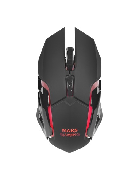 Mars Gaming MMW Inalámbrico 3200DPI Negro RGB
