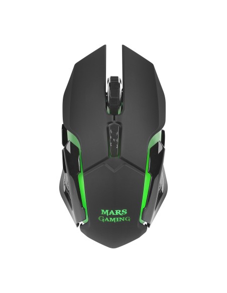 Mars Gaming MMW Inalámbrico 3200DPI Negro RGB
