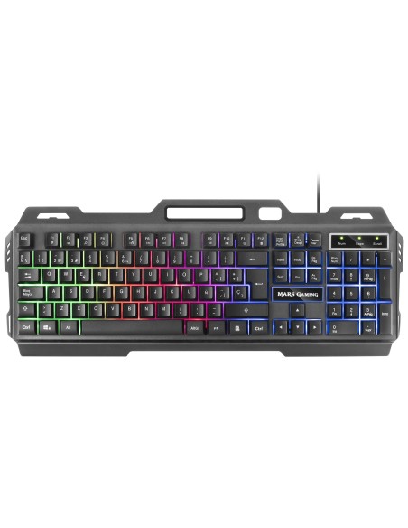 Combo Mars Gaming MK120ES Membrana Negro RGB