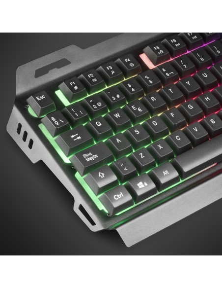 Combo Mars Gaming MK120ES Membrana Negro RGB