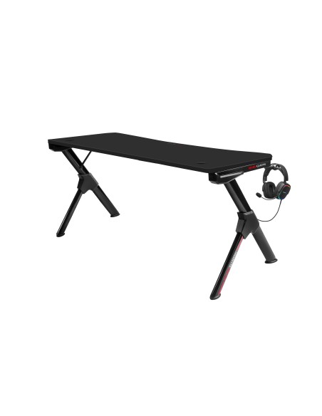 Mars Gaming MGD140 Negro Mesa Gaming 140cm Soportes Extra Alfombrilla Total