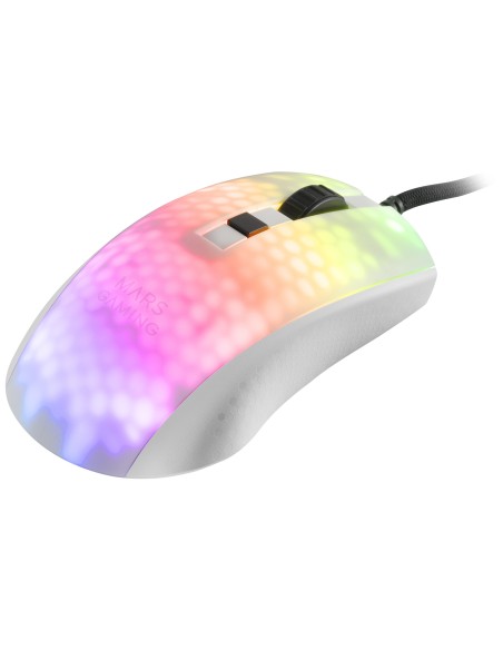 Mars Gaming MMRW 12800DPI Blanco RGB