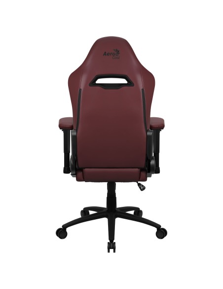 Silla Gaming Con Extension De Reposapies Aerocool Royal Tuscan Red Piel Sintetica Reposabrazos Ajustable Y Acolchado
