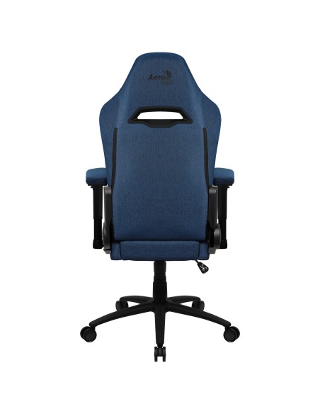 Silla Gaming Con Extension De Reposapies Aerocool Royal Cobalt Blue Tejido Aeroweave Reposabrazos Ajustable Y Acolchado