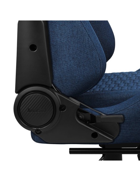 Silla Gaming Con Extension De Reposapies Aerocool Royal Cobalt Blue Tejido Aeroweave Reposabrazos Ajustable Y Acolchado