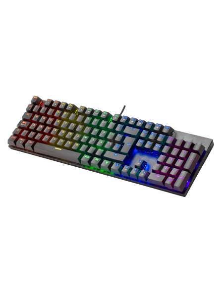Mars Gaming MK422 Negro Teclado Mecánico Gaming RGB Antighosting Switch Mecánico Marrón Idioma Italiano